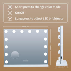 NUSVAN vanity mirror detachable 10X magnifier aids detailed work