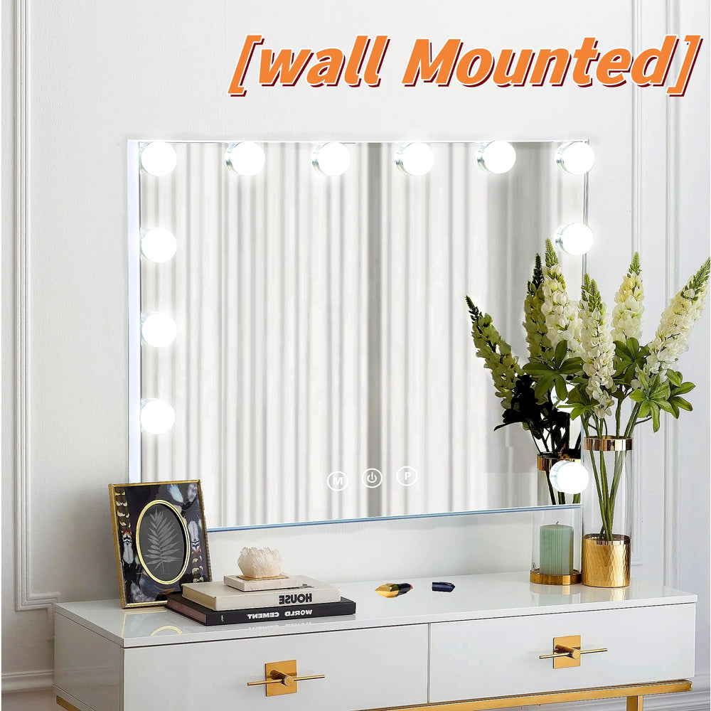 NUSVAN vanity mirror built-in USB port for convenient charging