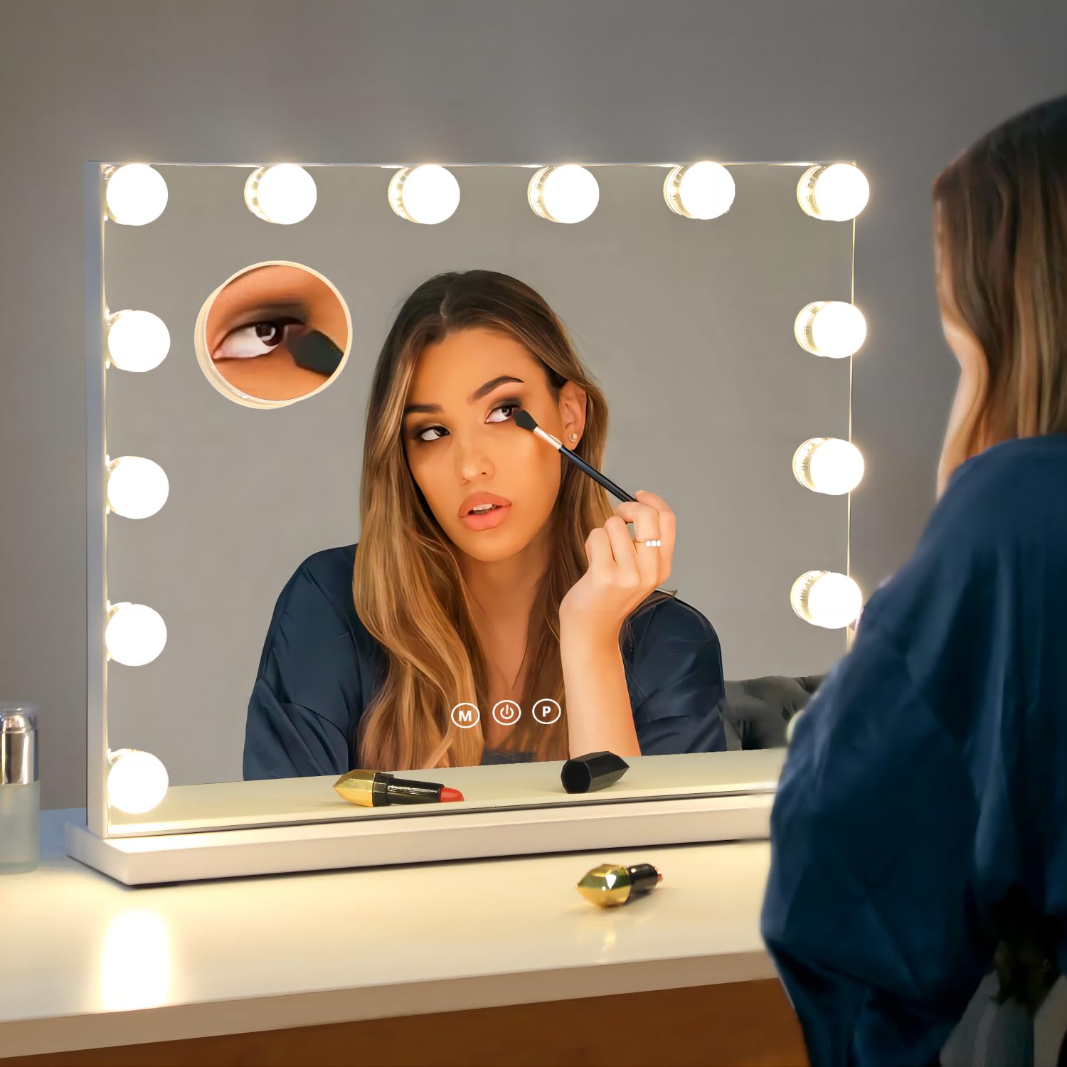NUSVAN vanity mirror full-face view frames your routine