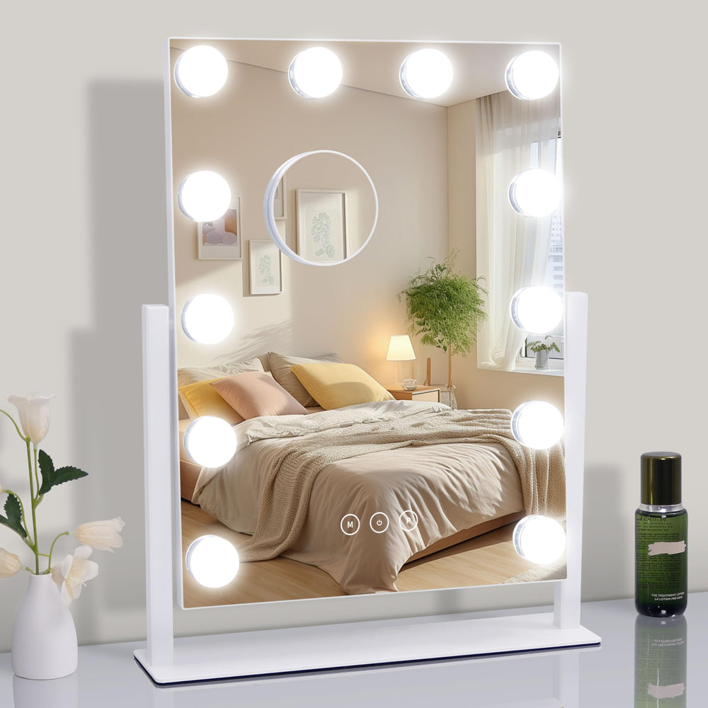 NUSVAN vanity mirror uses frosted LED bulbs with long lifespan