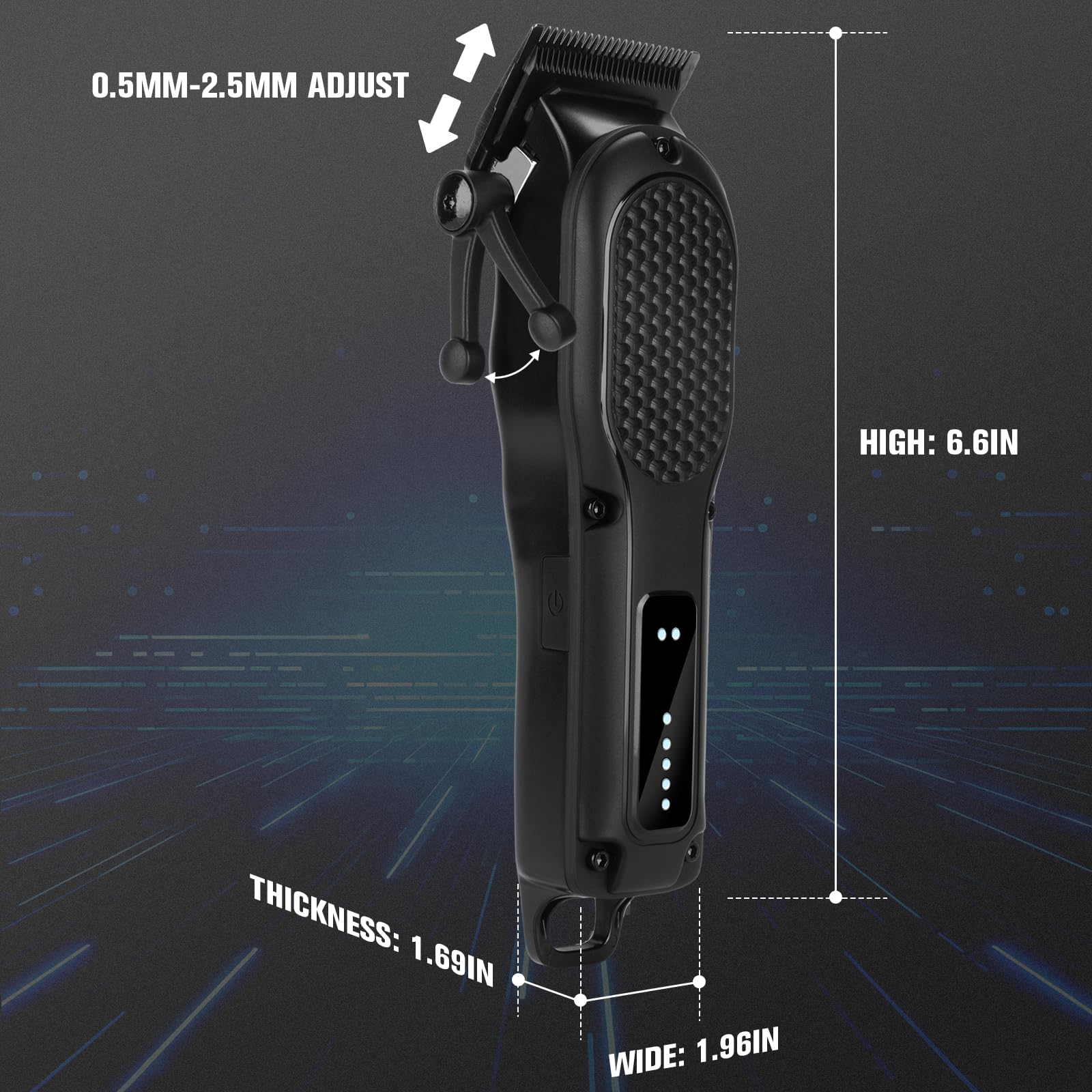 nutcore 6-width combs let you choose precise lengths and fades.