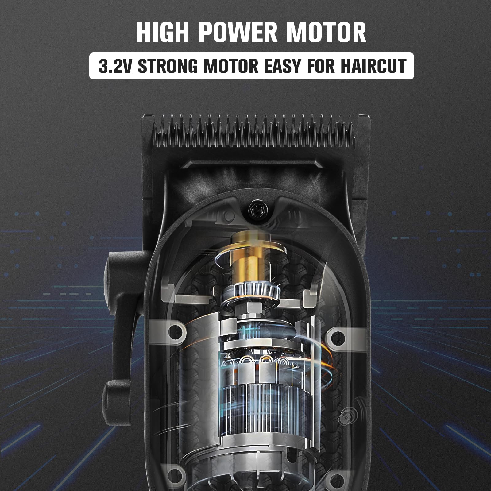 nutcore electromagnetic motor delivers strong performance with quiet operation.