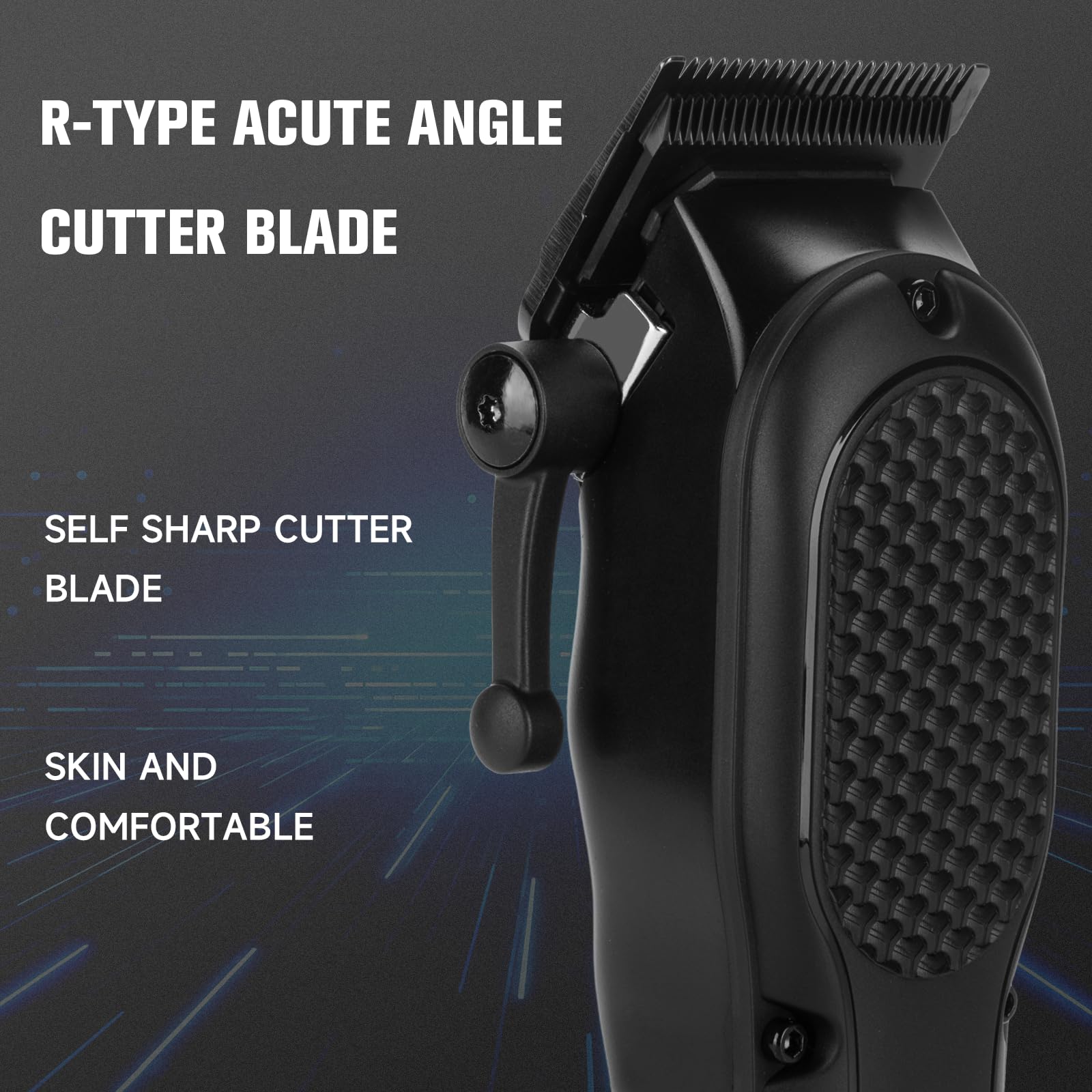 nutcore rechargeable hair trimmer via USB charging for convenient grooming anywhere.