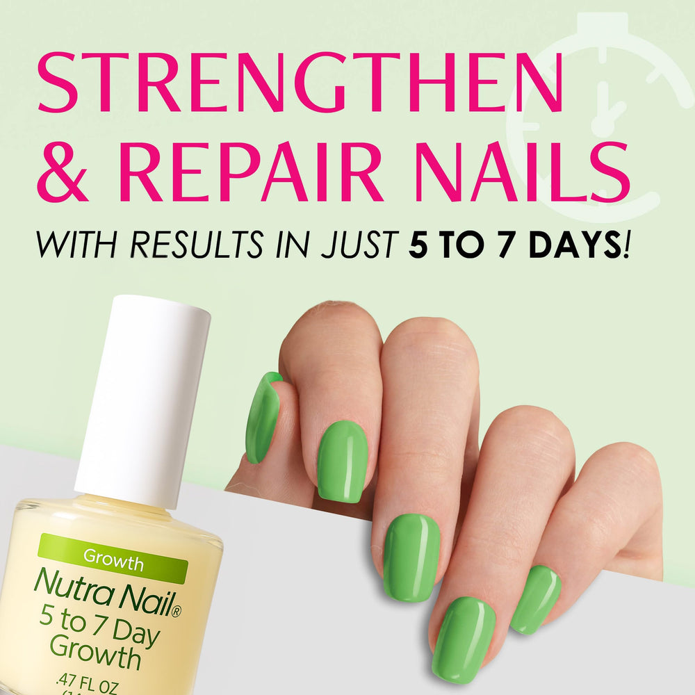 Nutra Nail 5-7 Day Growth brush-applicator demonstrates easy, precise application