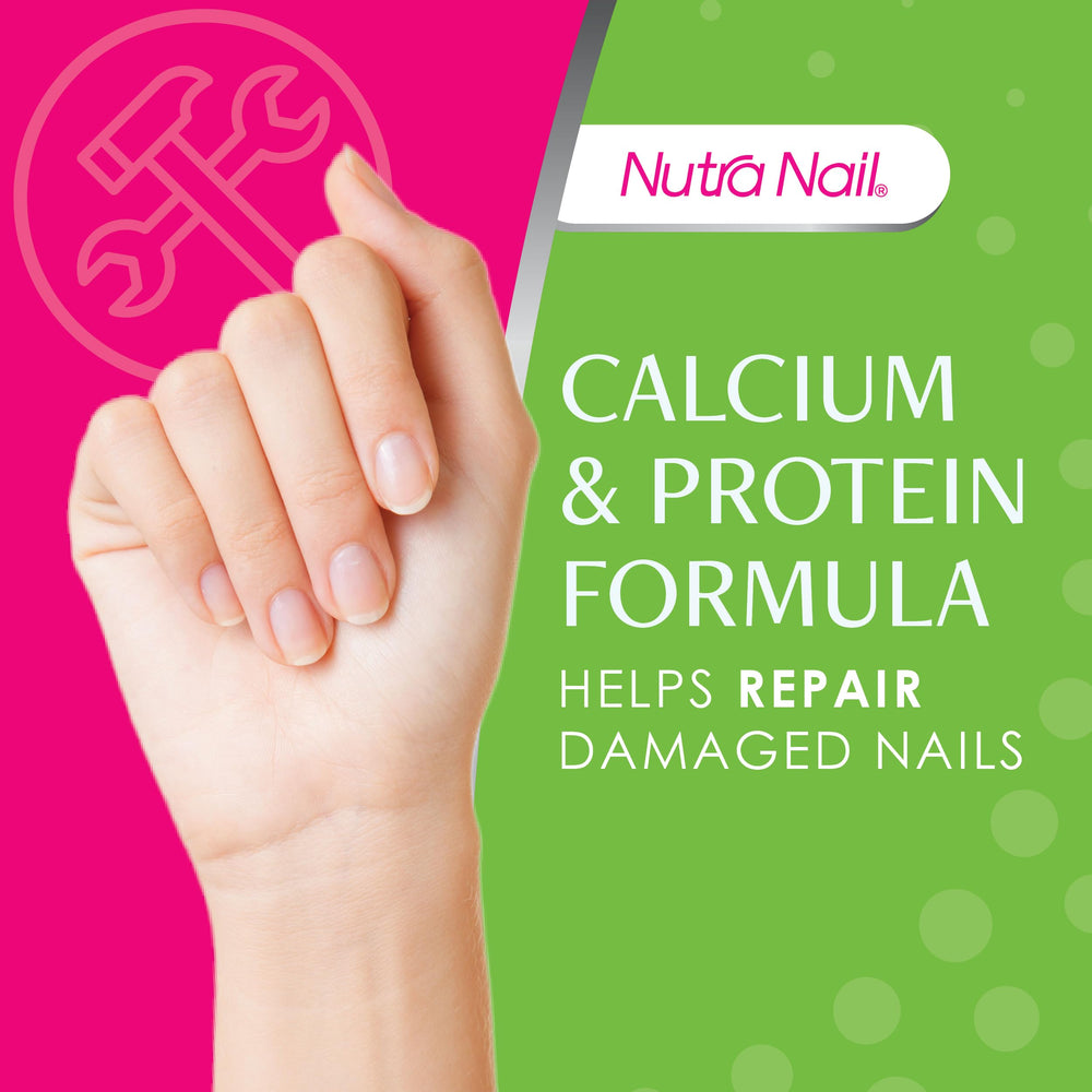 Nutra Nail growth treatment nails close-up showing improved strength and nourishment
