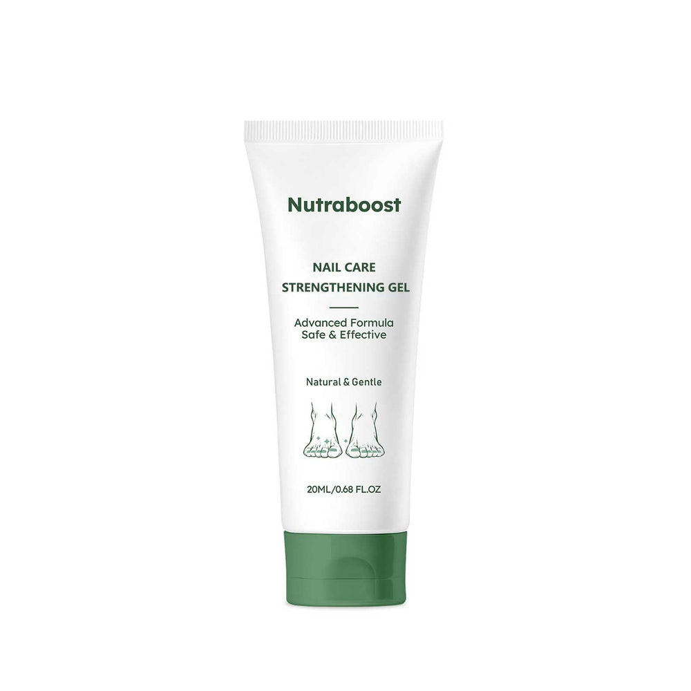 Nutraboost Natural Nail Care Gel bottle close-up for easy daily use