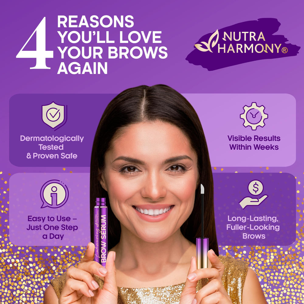 NUTRAHARMONY Brow Serum daily-use routine fits into morning skincare
