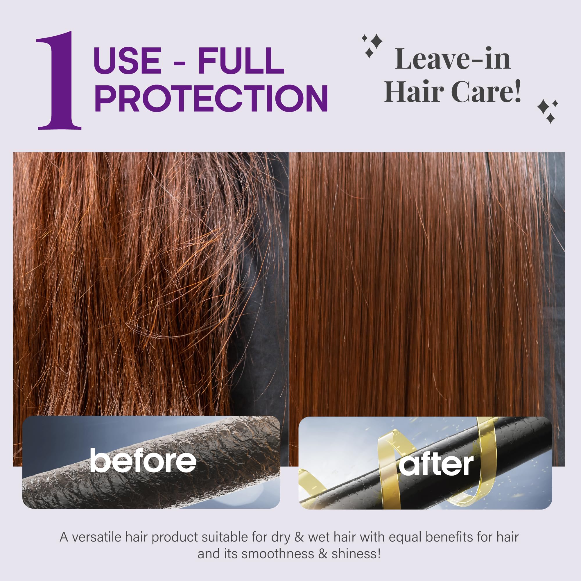 NUTRAHARMONY Hydrating Hair Serum anti-frizz action for humid-day styling.