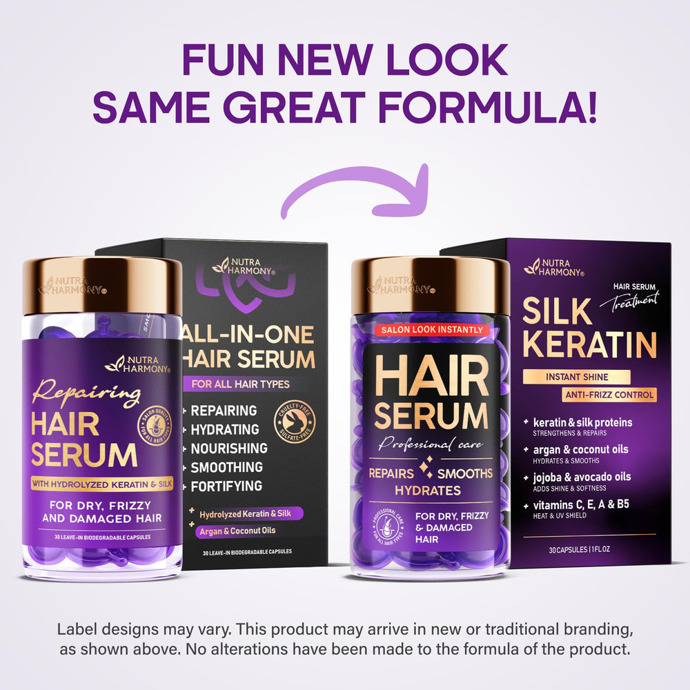 NUTRAHARMONY leave-in treatment dispensing tube showing no-rinse use.