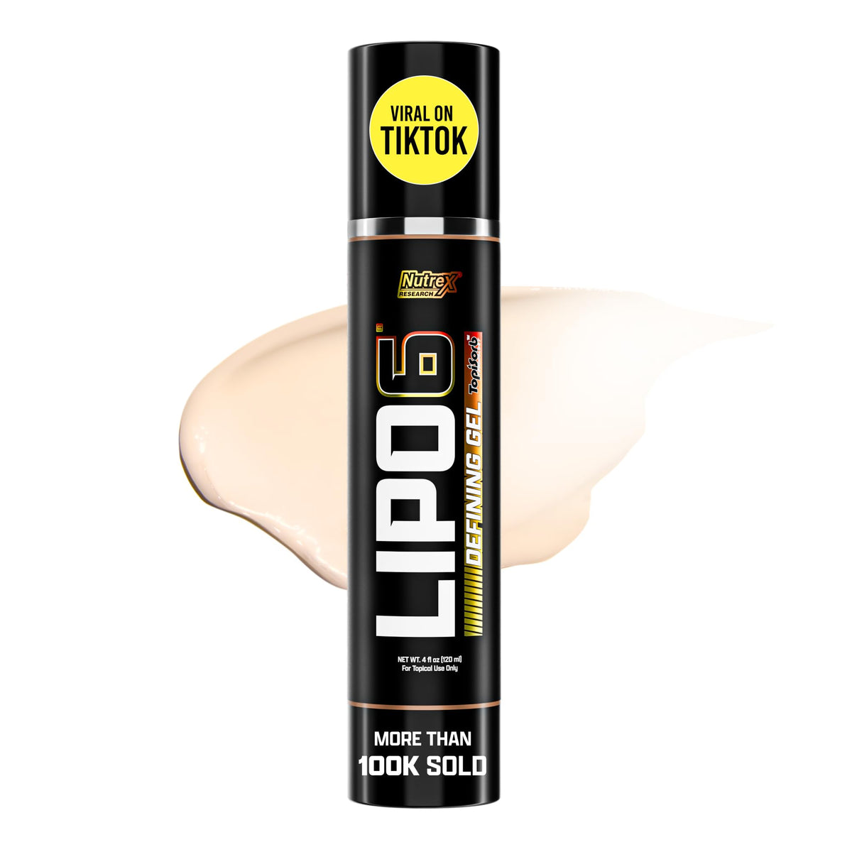 Nutrex Lipo-6 Defining Gel tube for skin toning and firming