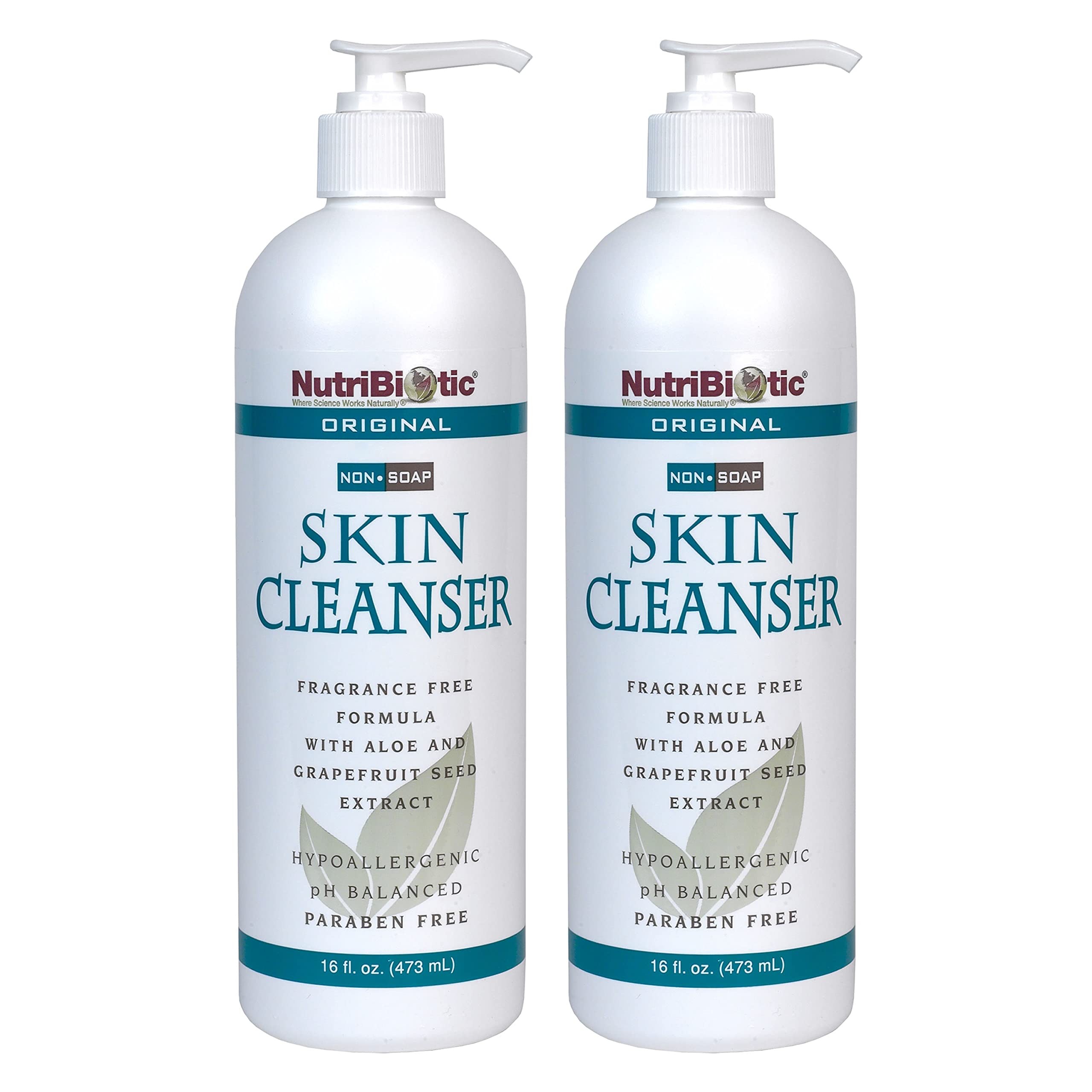 NutriBiotic Original Non-Soap Skin Cleanser bottle—fragrance-free, gentle cleansing for sensitive skin.
