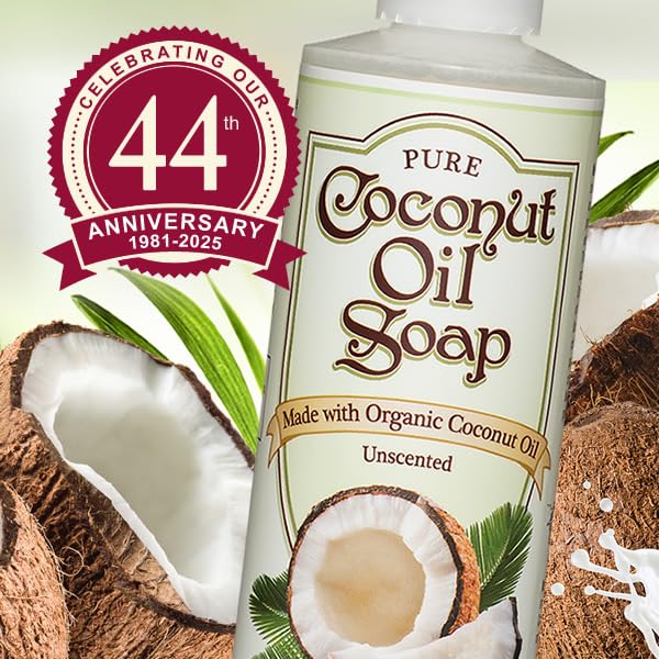NutriBiotic coconut oil soap unscented lather close-up shows rich cleansing bubbles