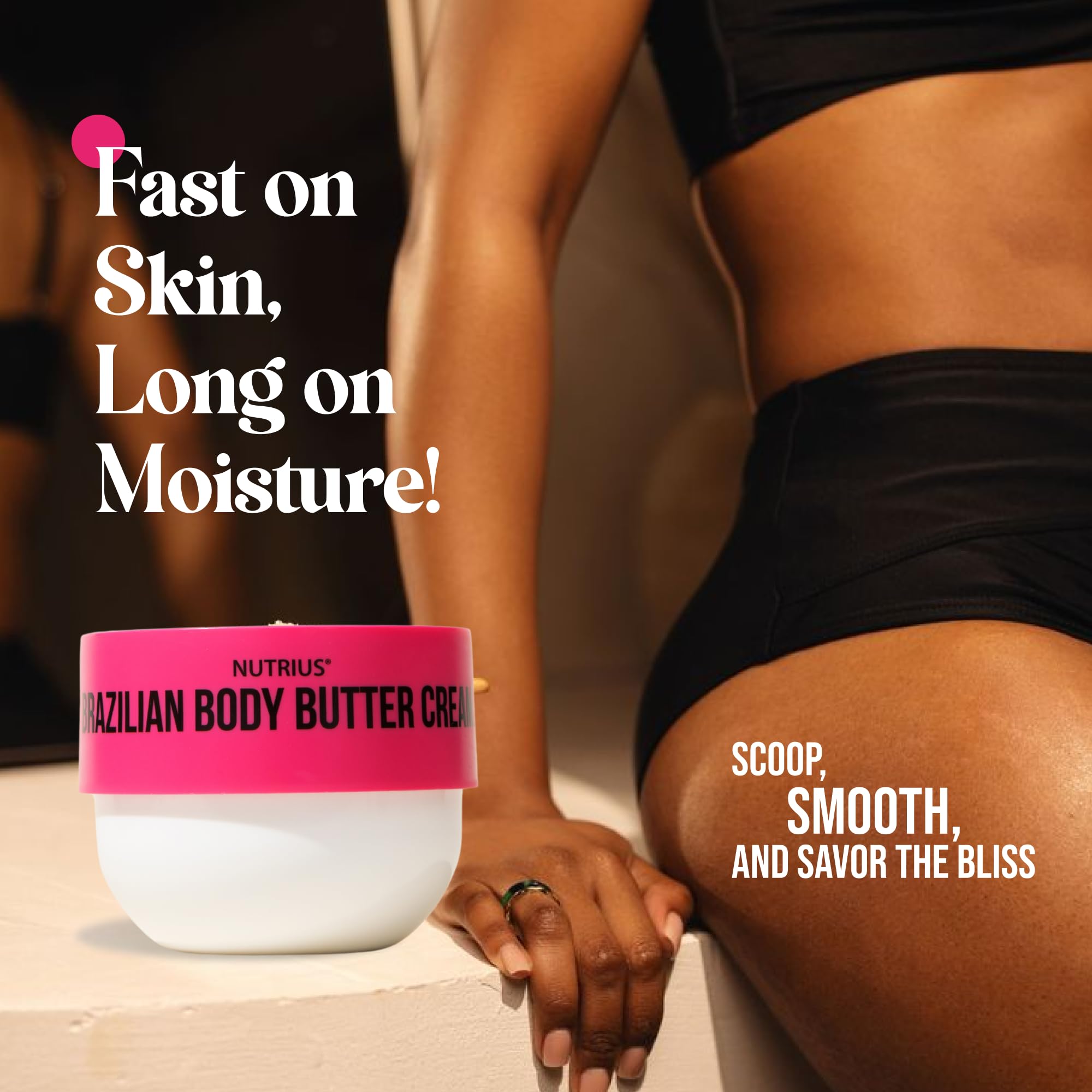 Nutrius Berry Bliss creamy texture closeup showing whipped consistency