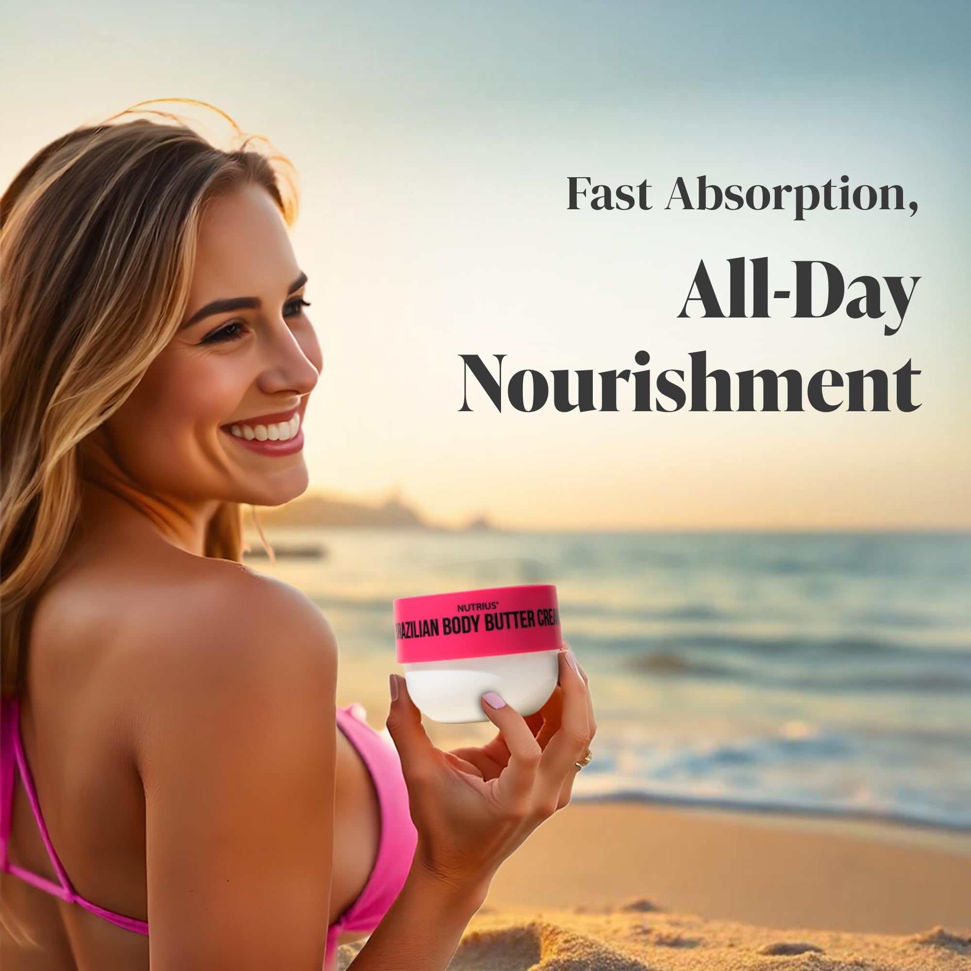 Nutrius Berry Bliss vegan cruelty-free badge indicating ethical skincare