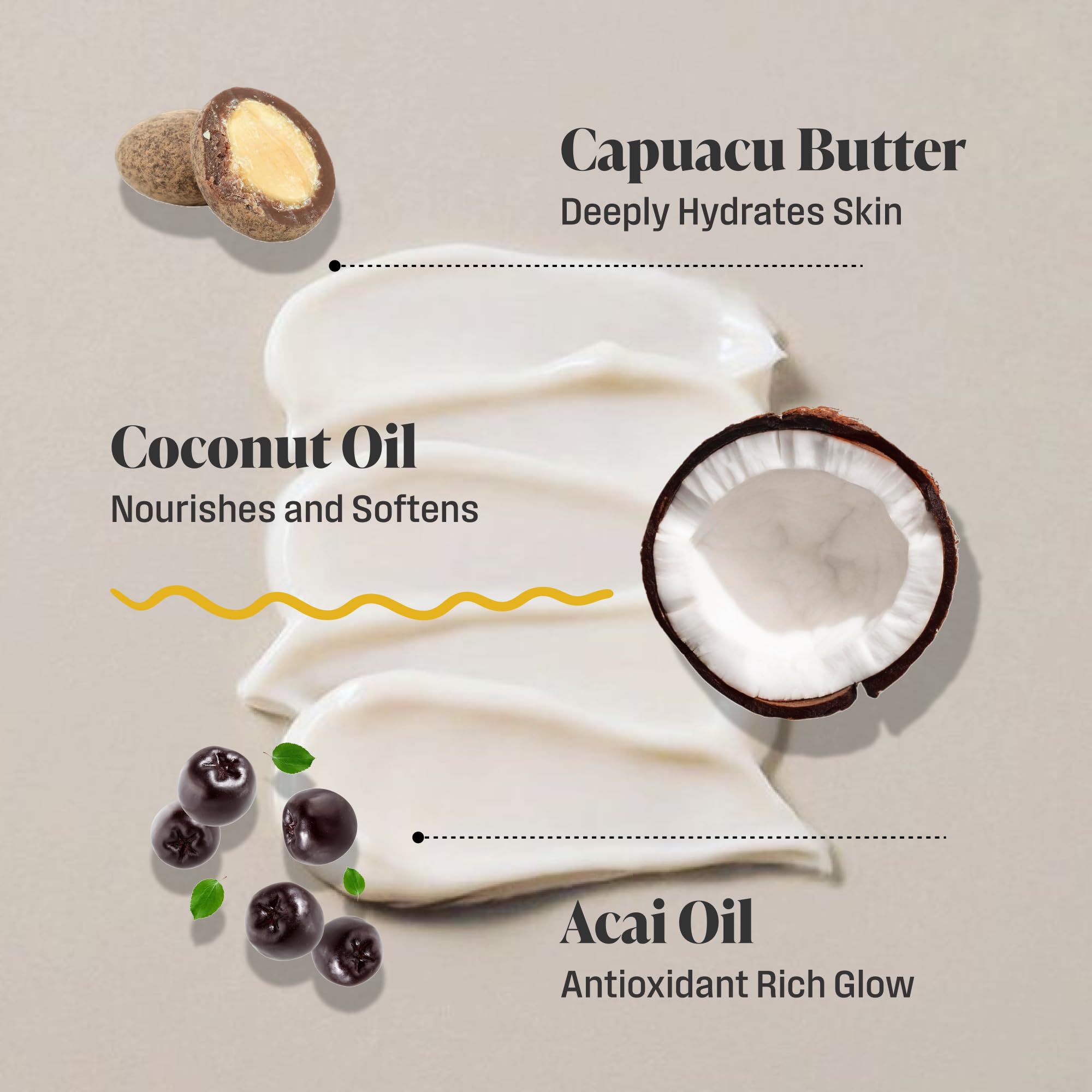 Nutrius Brazilian Body Butter Cream cupuacu butter infusion for rich hydration
