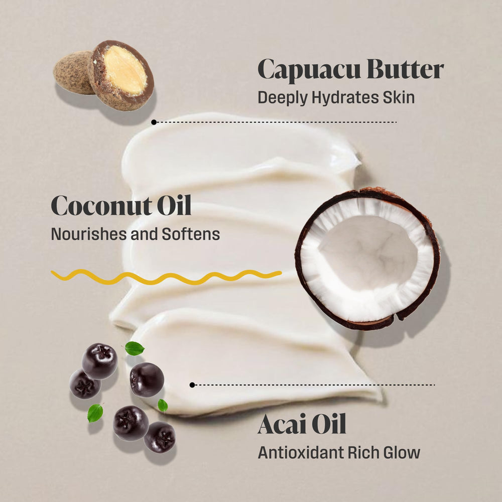 Nutrius Brazilian Body Butter Cream cupuacu butter infusion for rich hydration
