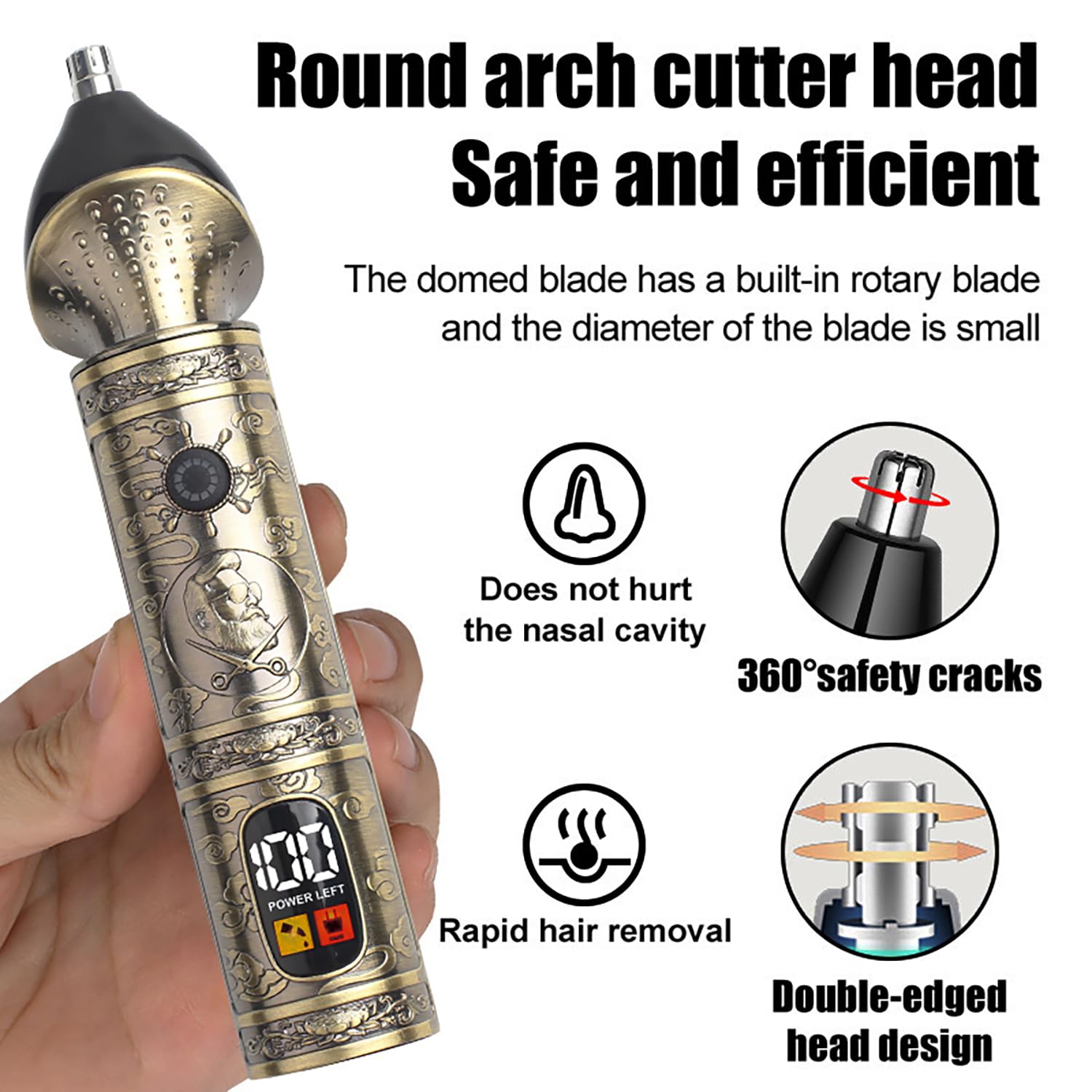 NuvaConx Trimmer Kit in hand with ergonomic grip