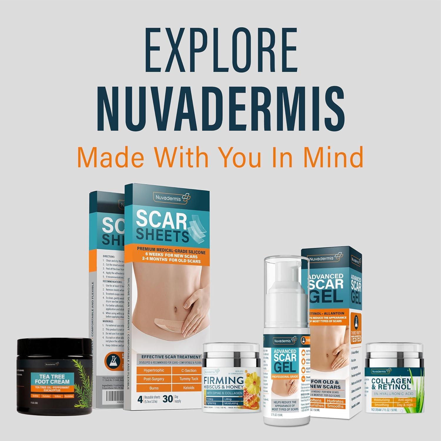 NUVADERMIS 5.3 fl oz packaging shot for long-lasting moisturization.