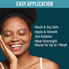 NUVADERMIS patch pack arrangement demonstrates easy bedside skincare kit.
