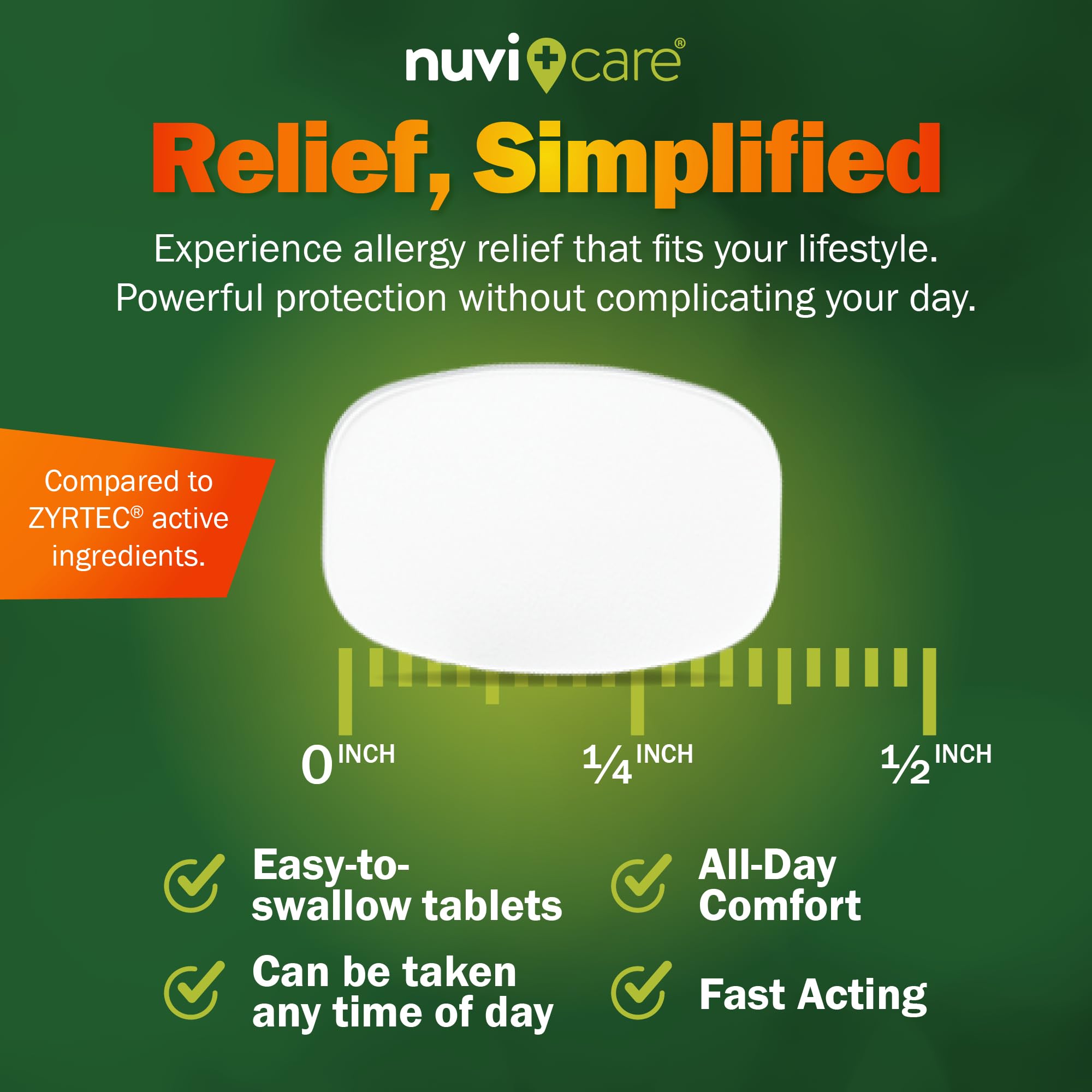 NUVICARE brand packaging and label for clarity