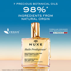 Nuxe Huile Prodigieuse body ritual on skin with satin sheen.
