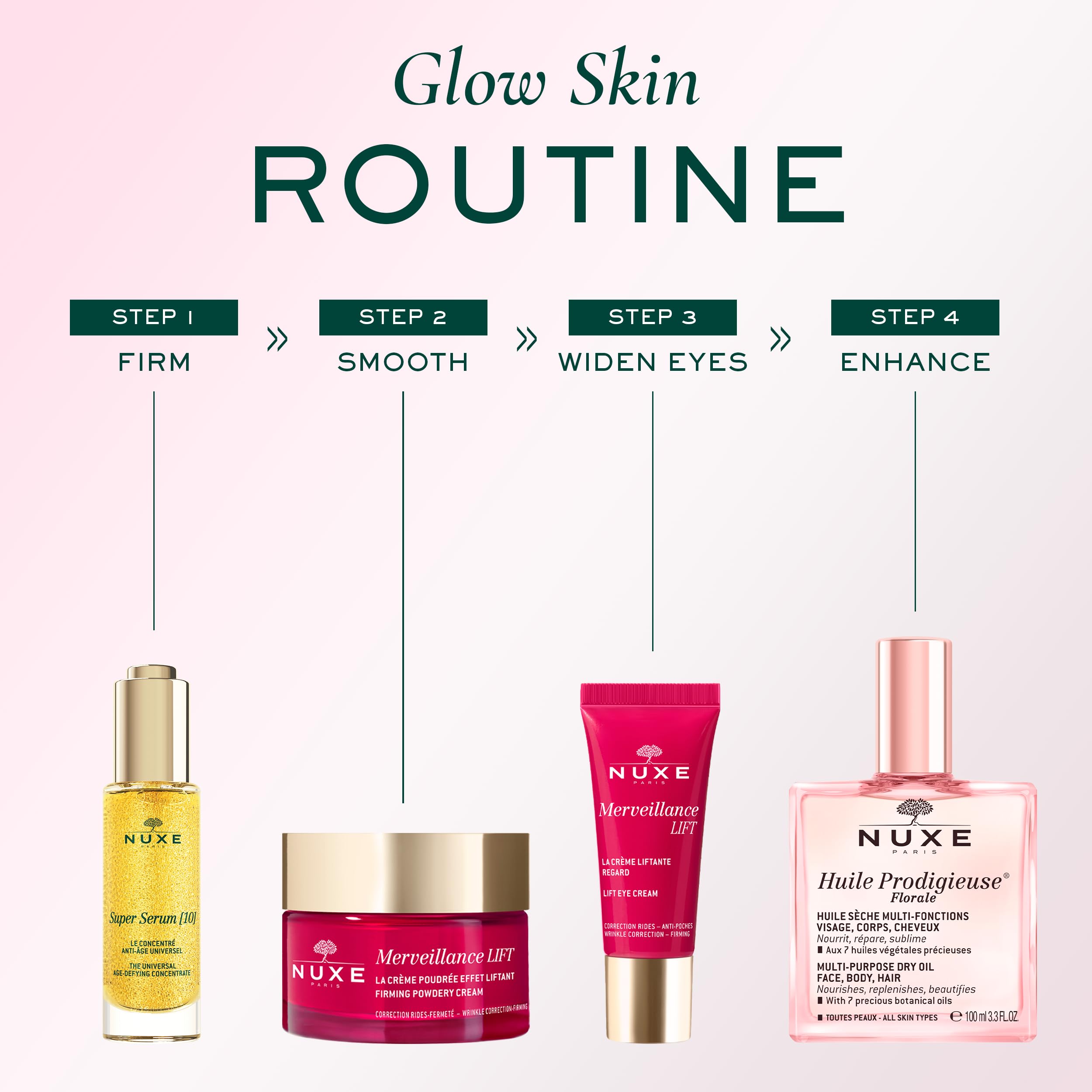 Nuxe Huile Prodigieuse Floral travel packaging fits your routine.