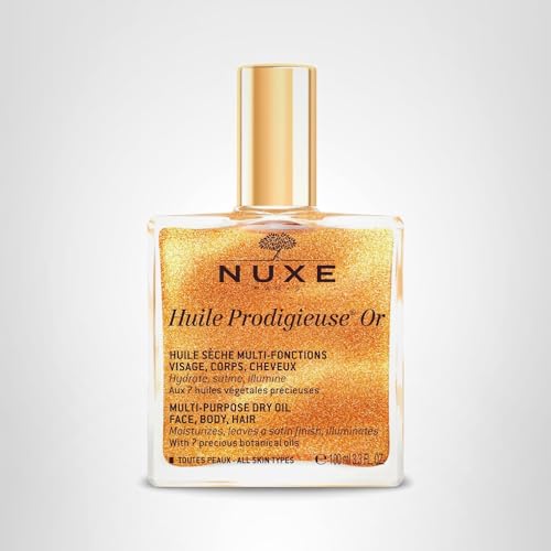Nuxe Huile Prodigieuse Shimmer blends seven botanical oils for natural care.