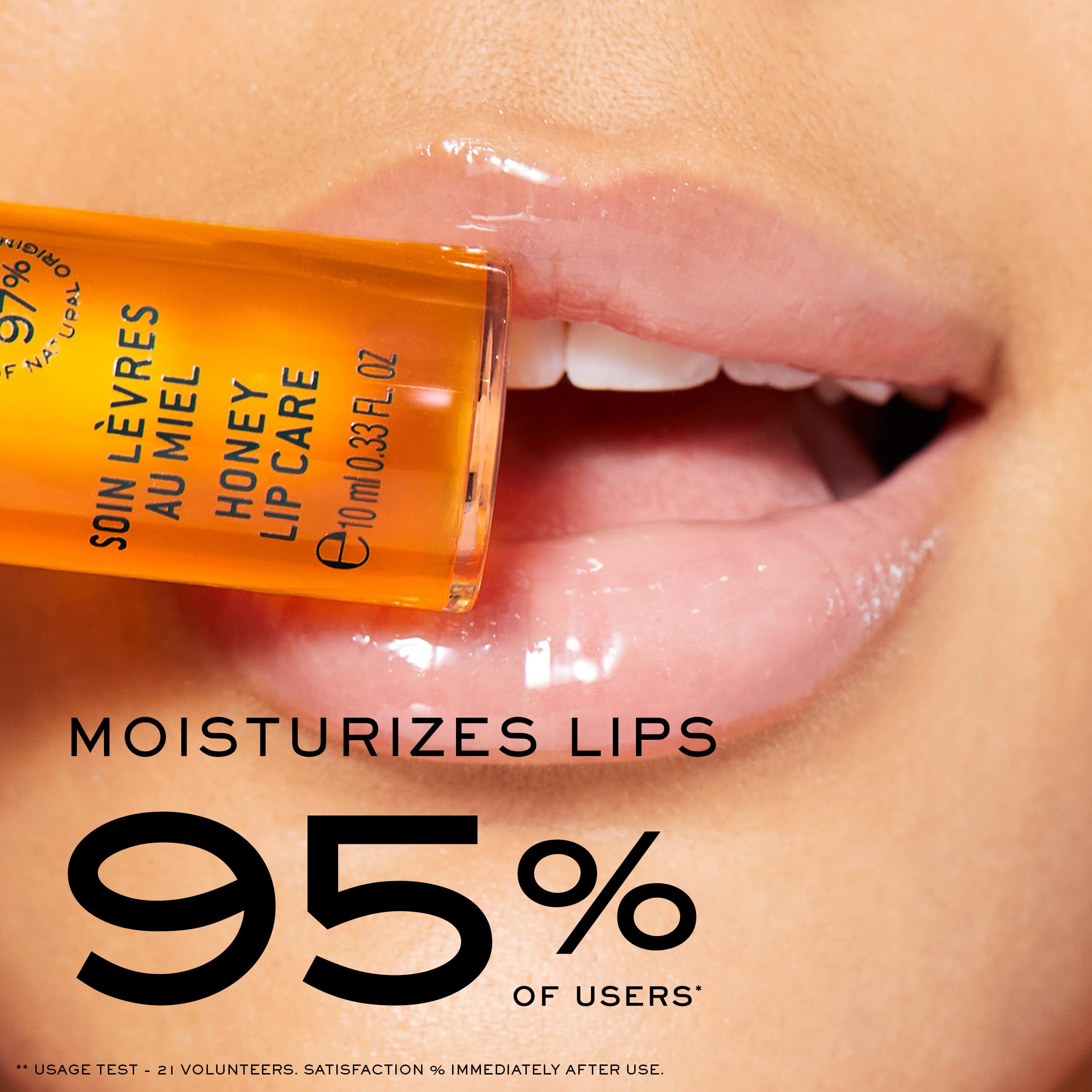 Nuxe Rêve de Miel lip gloss bottle with French-made claim.