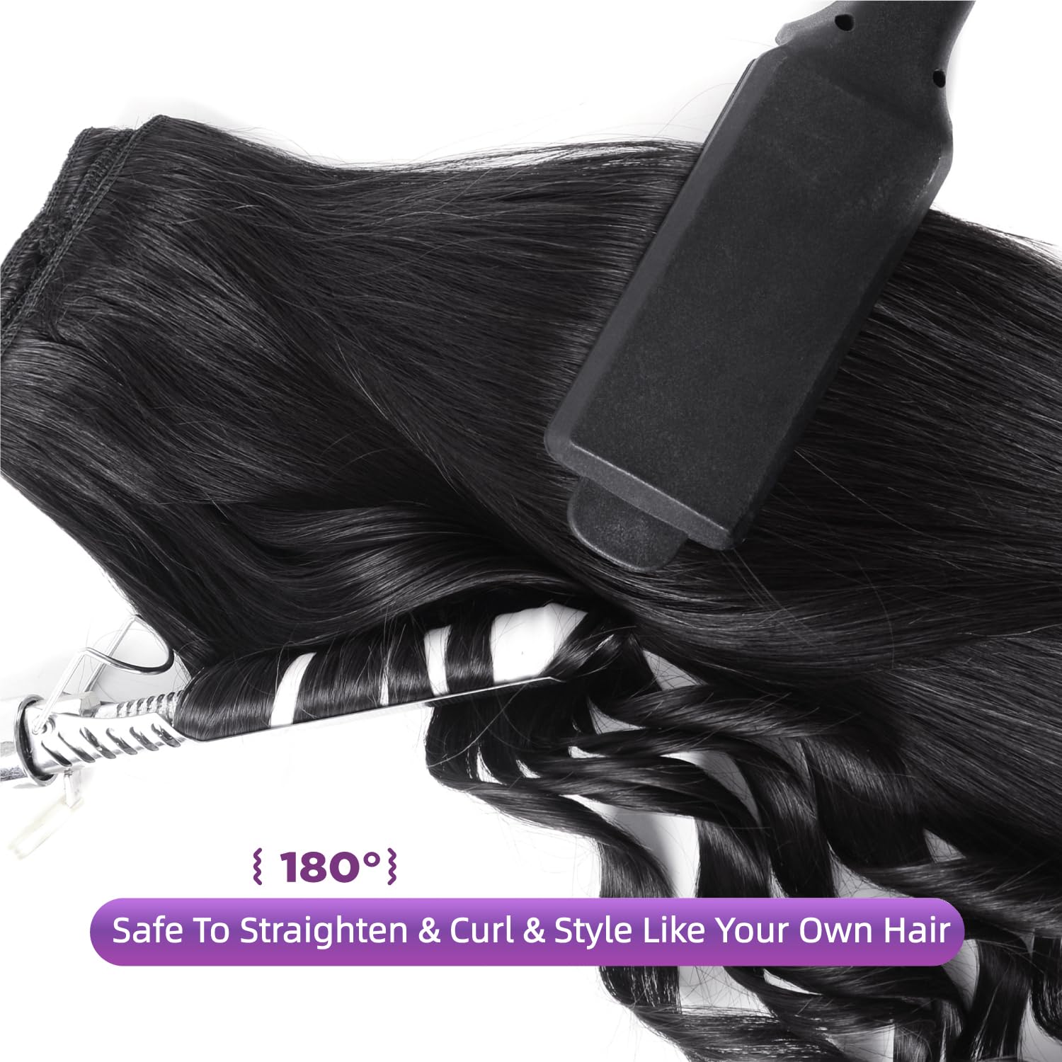 Nuzusa Virgin Remy hair detail for premium softness