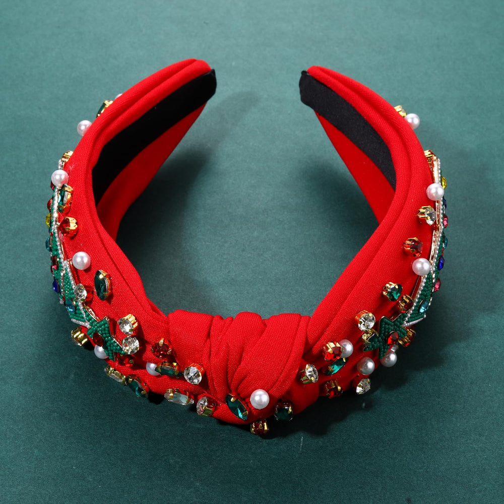 NVENF handmade rhinestone headband brings festive charm to outfits