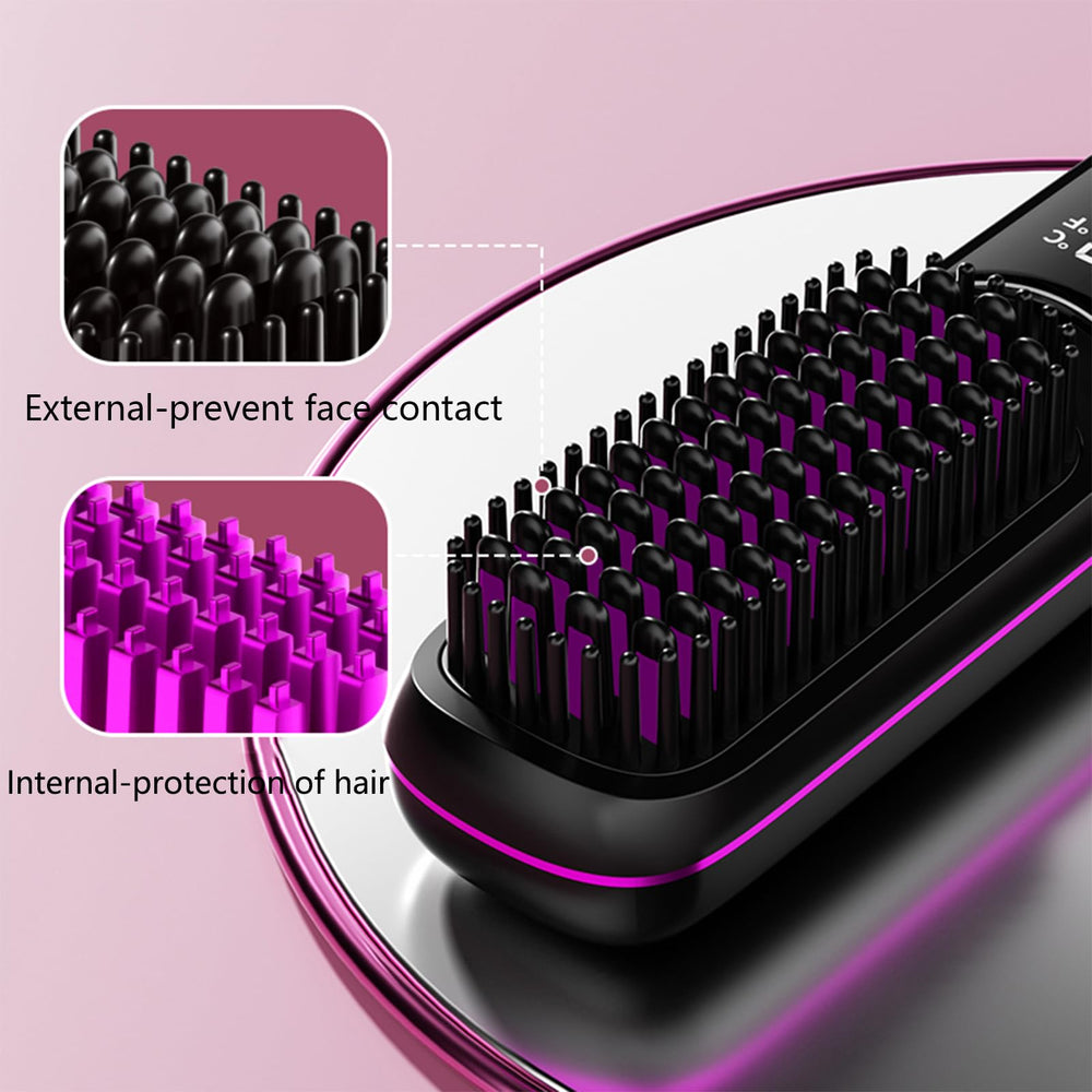 Nvnvske Go Brush Pro 20-second heat feature for fast styling with MCH ceramic technology