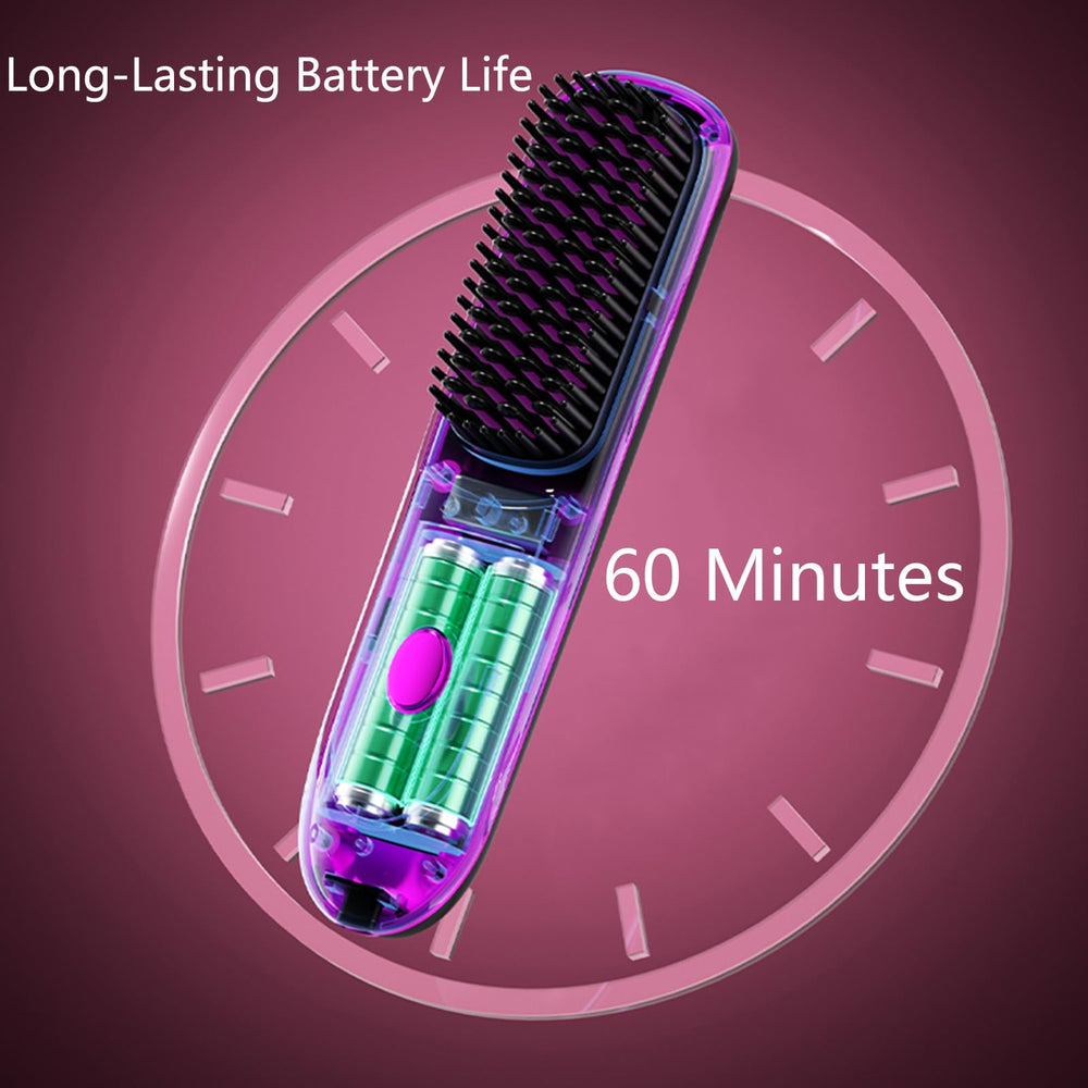 Nvnvske Go Brush Pro travel-friendly 8-inch design for easy packing and quick styling