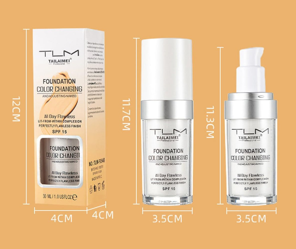 nvyue TLM foundation SPF15 30ml bottle ready for daily wear