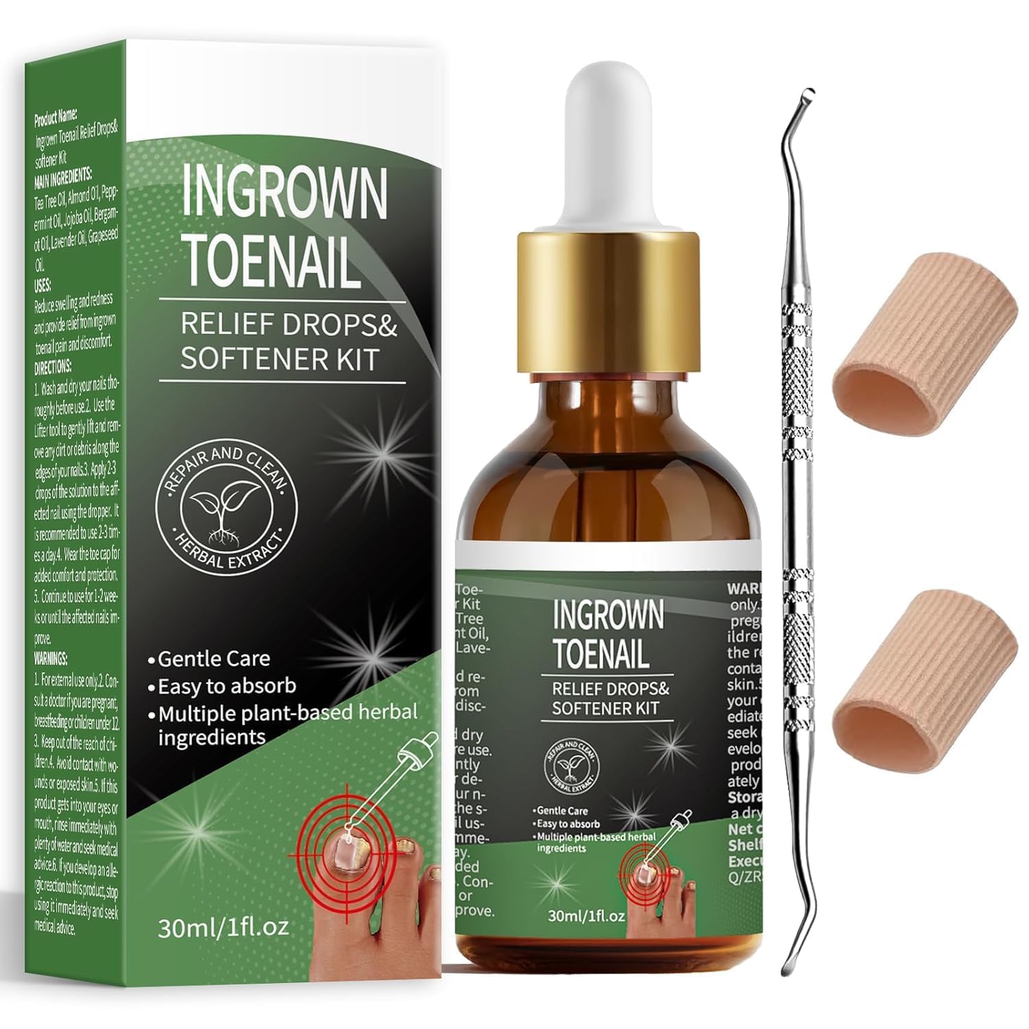 NWAKRD ingrown toenail treatment bottle with softening formula for easier trimming