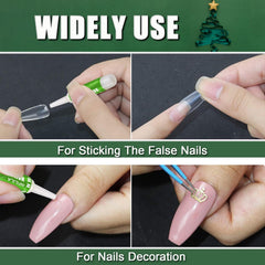 NXJ INFILILA glue provides strong adhesion for secure nail tips
