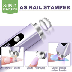 NXJ INFILILA nail stamping heads allow easy replacements for ongoing nail art.