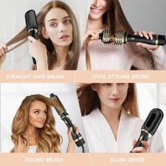 Nycoba hair dryer brush set with buttons for easy switching