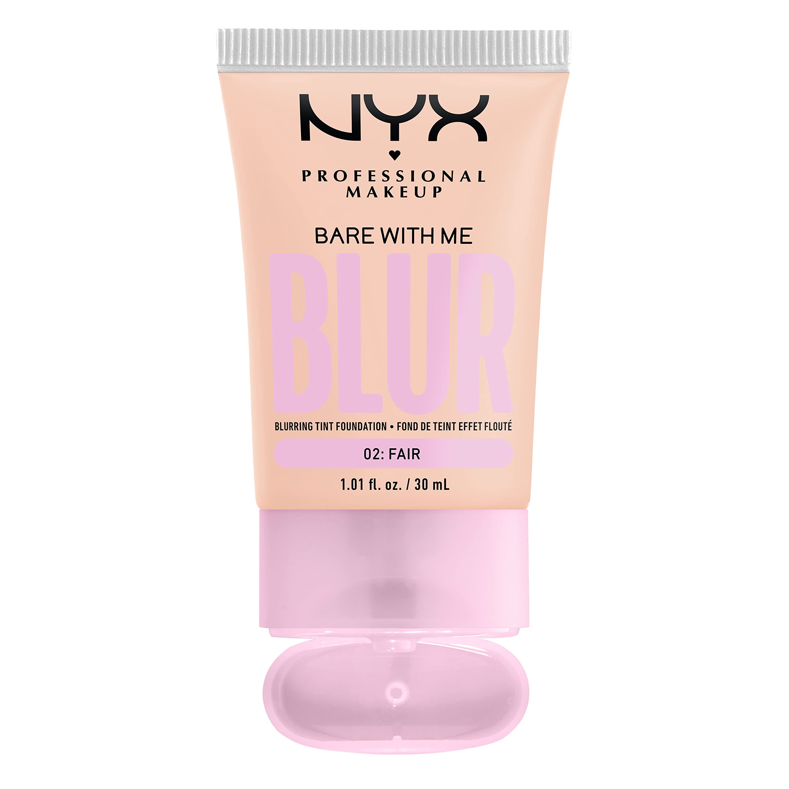 NYX Bare With Me Blur Tint Foundation contains matcha and niacinamide for skin-friendly benefits