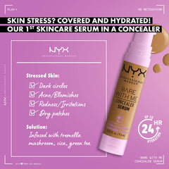 NYX Bare With Me Concealer Serum under-eye area coverage with hydration