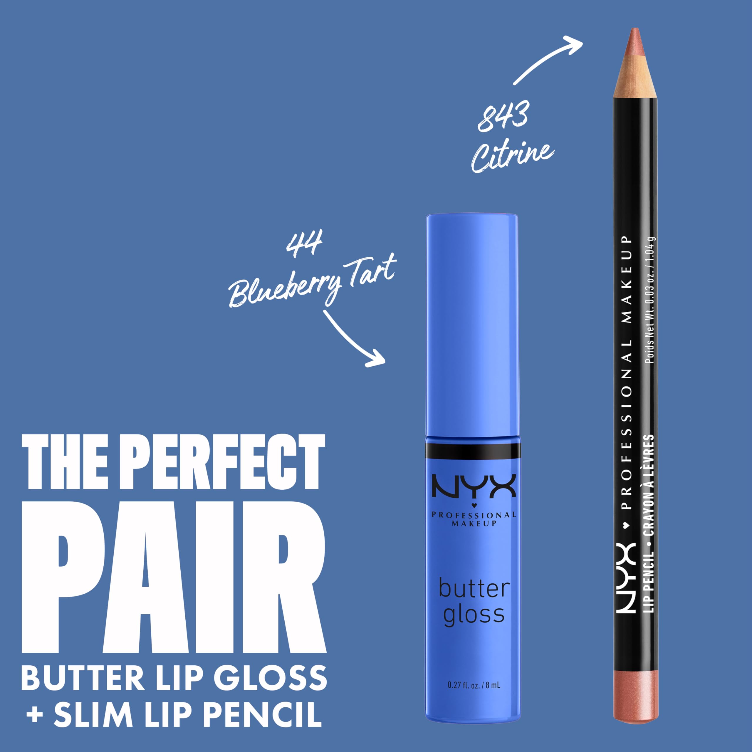 Brillo sedoso de NYX Butter Gloss sin sensación pegajosa.