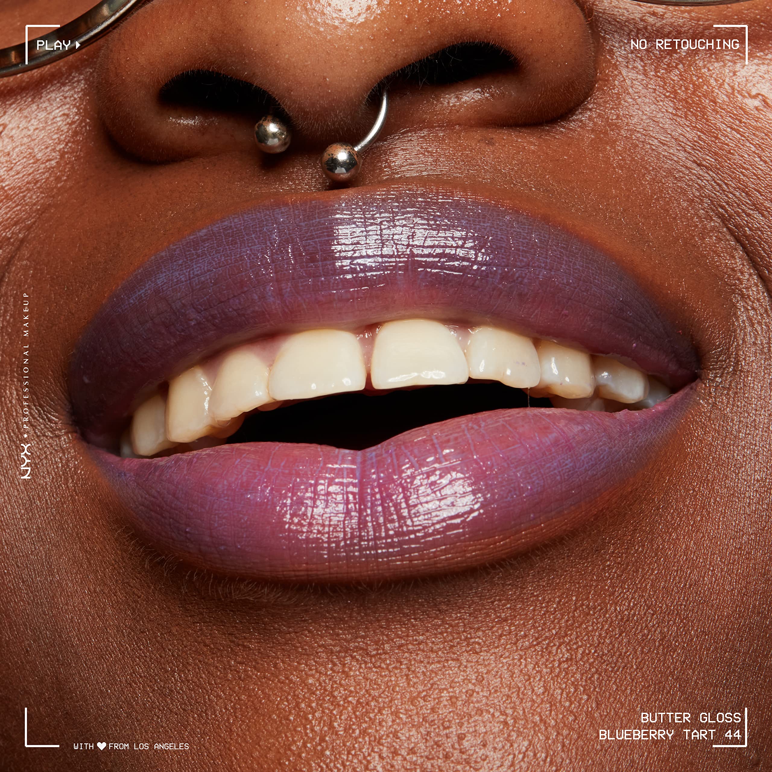 Texto: Realza el color sin resecar con NYX Butter Gloss.