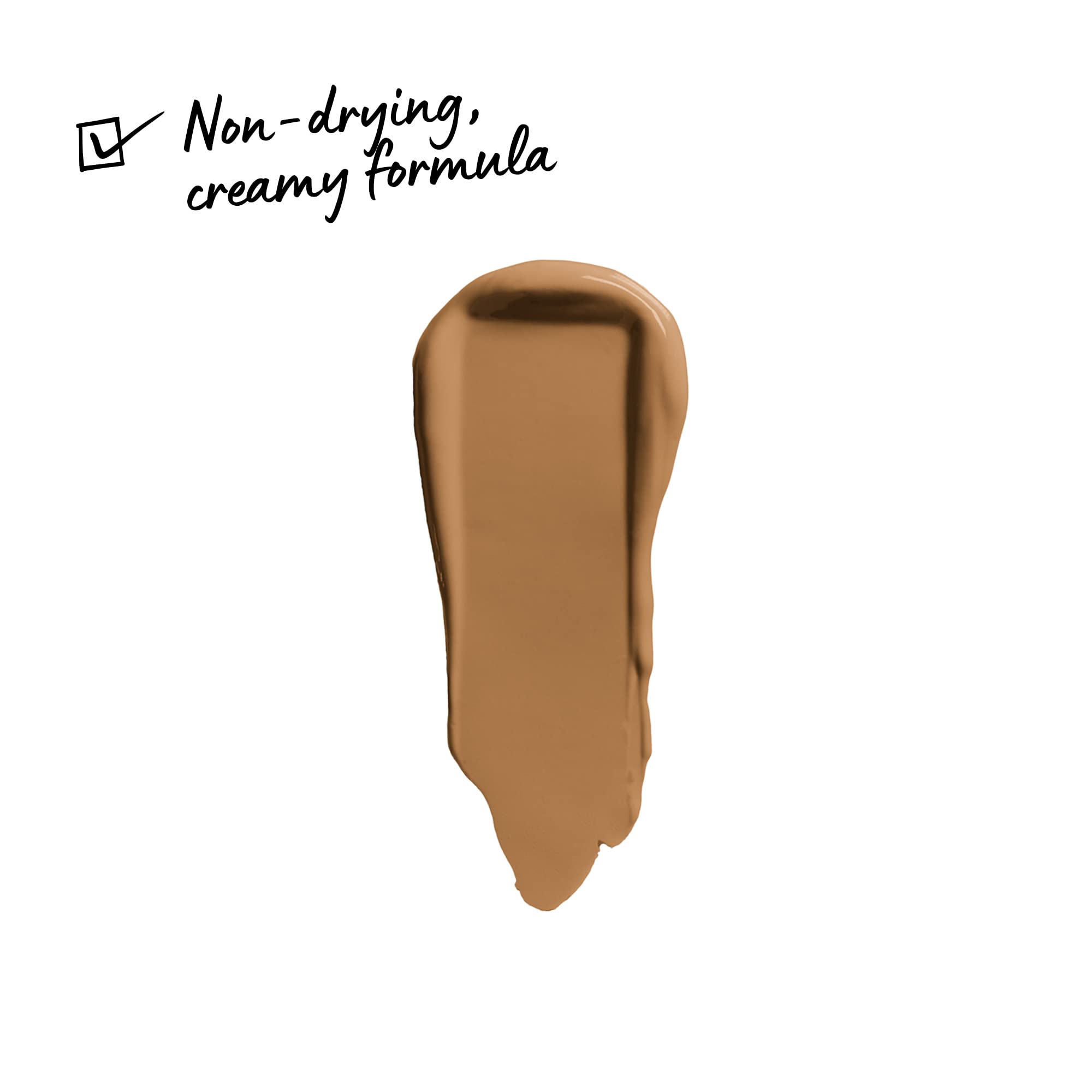 Under-eye area enhanced with NYX Concealer for an awake look and brighten.