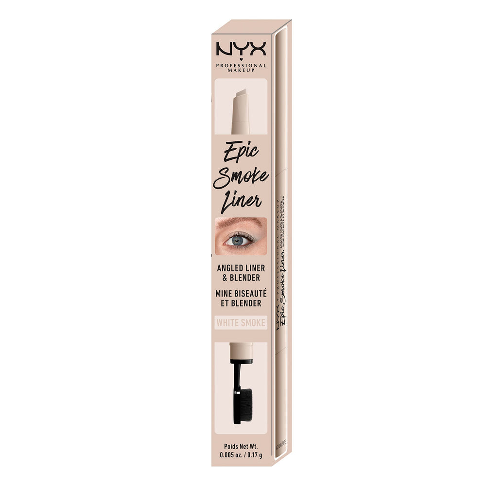 NYX Epic Smoke Liner inner corner highlight with White Smoke shade.