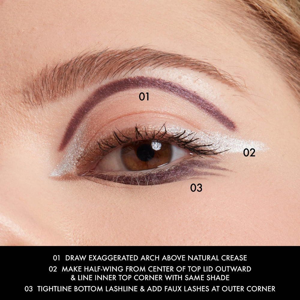 NYX Epic Wear Liner Stick Silver Lining waterproof swatch resists smudge.