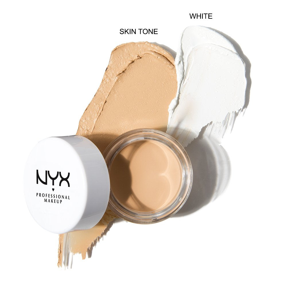 NYX Eyeshadow Base Primer apply-lid demonstrates smooth, even base