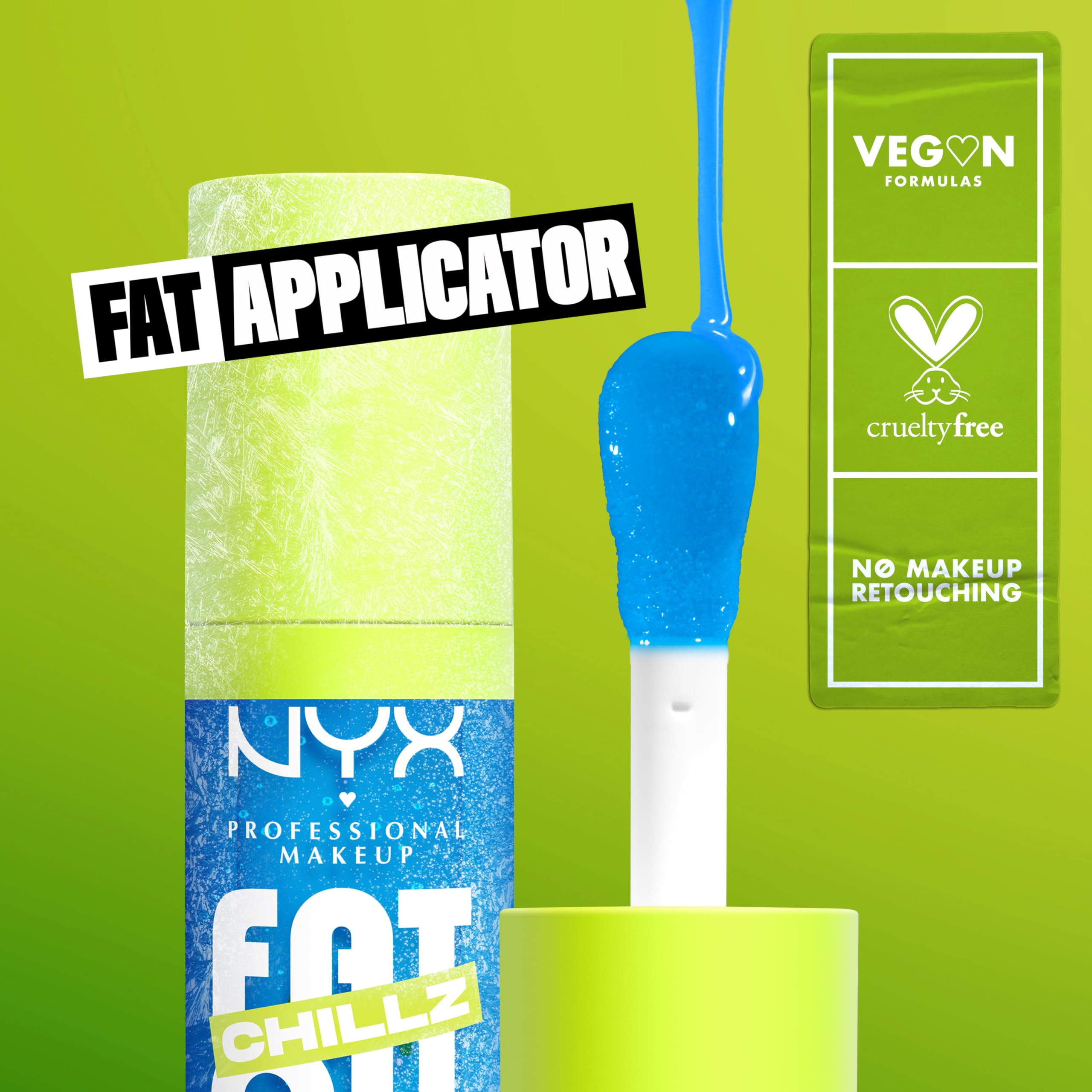NYX Fat Oil Chillz non-sticky texture for comfortable wear.