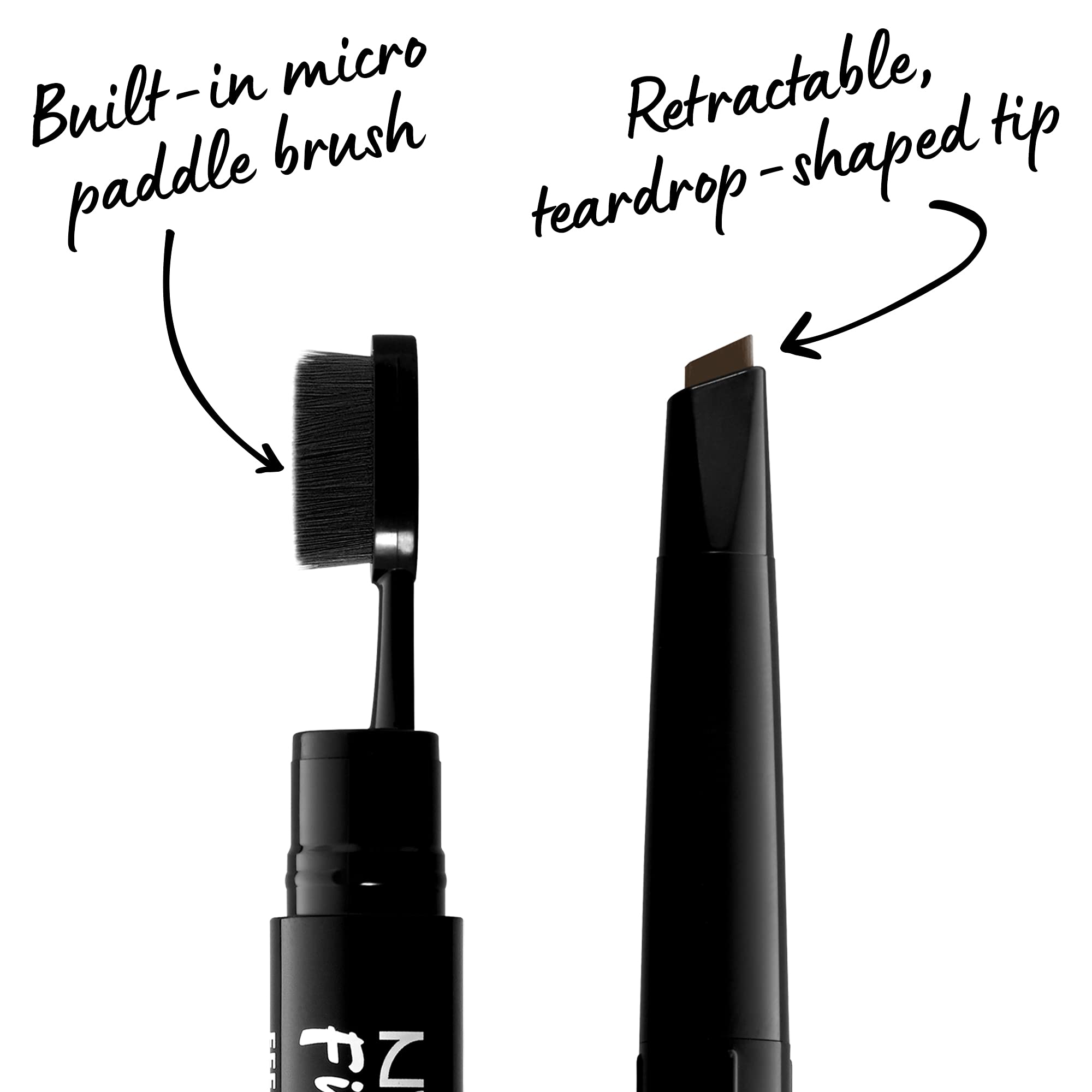 NYX Fill and Fluff Espresso pomade glides smoothly for buildable color
