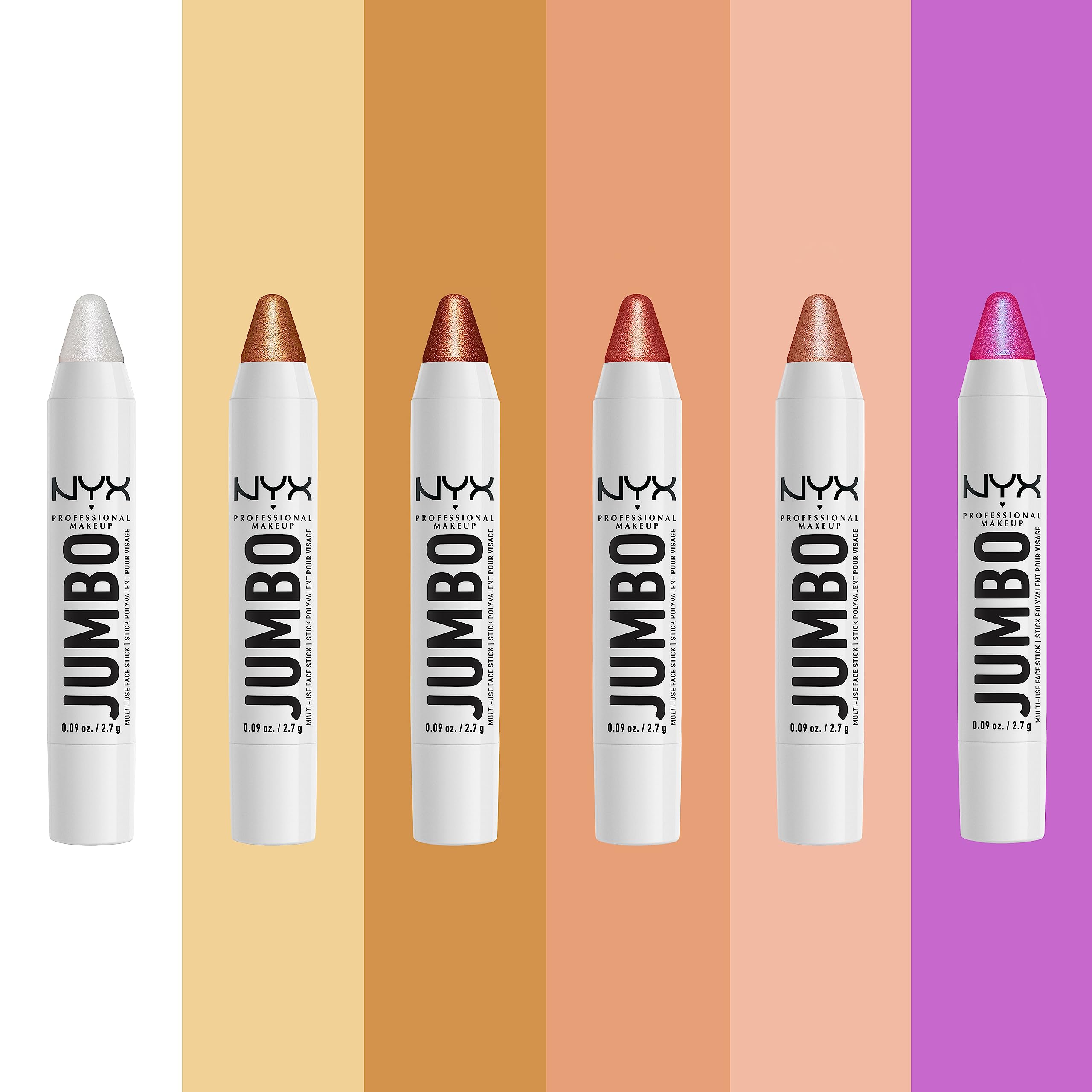 NYX Jumbo Multi-Use Face Sticks Lemon Meringue portable glow for on-the-go touchups.