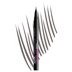 NYX Lift & Snatch Eyebrow Tint Pen application stroke creates natural hair-like brow lines