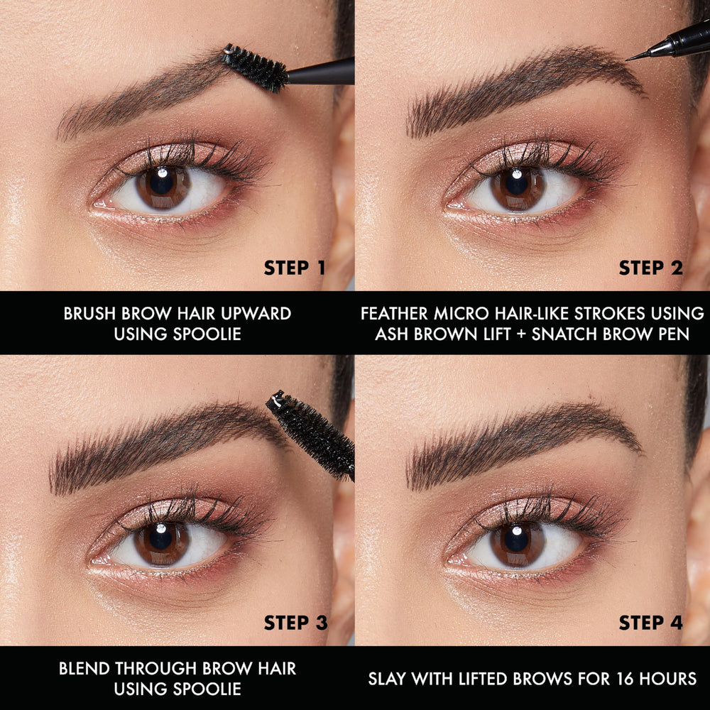 NYX Lift & Snatch Eyebrow Tint Pen precision detail showing hair-like texture
